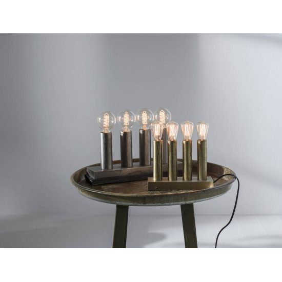 Notice Candleholder Raw Silver  25cm Notice Candleholder Raw Silver  25cm