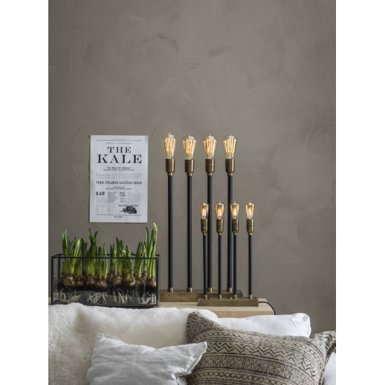 Raw Candle 4-L Raw Silver /Black 25cm