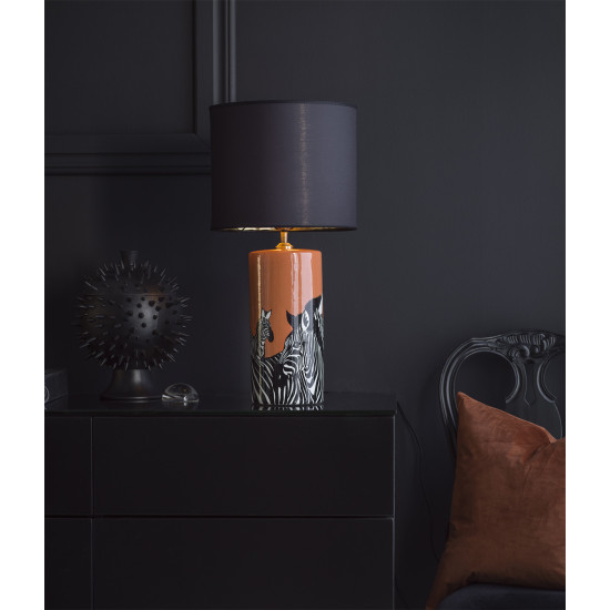 Zebra Tablelamp Orange/Black Zebra Tablelamp Orange/Black