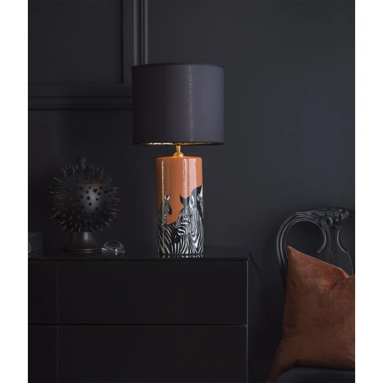 Zebra Tablelamp Orange/Black