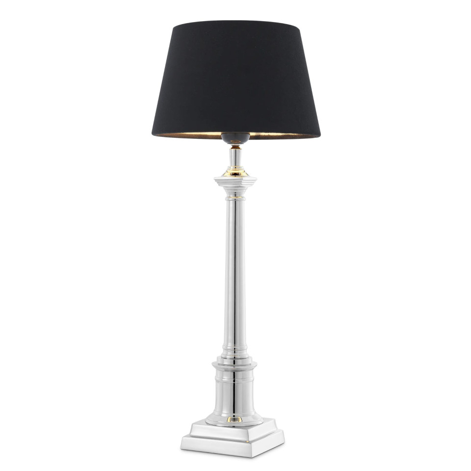 Cologne S bordslampa nickel/svart 53cm