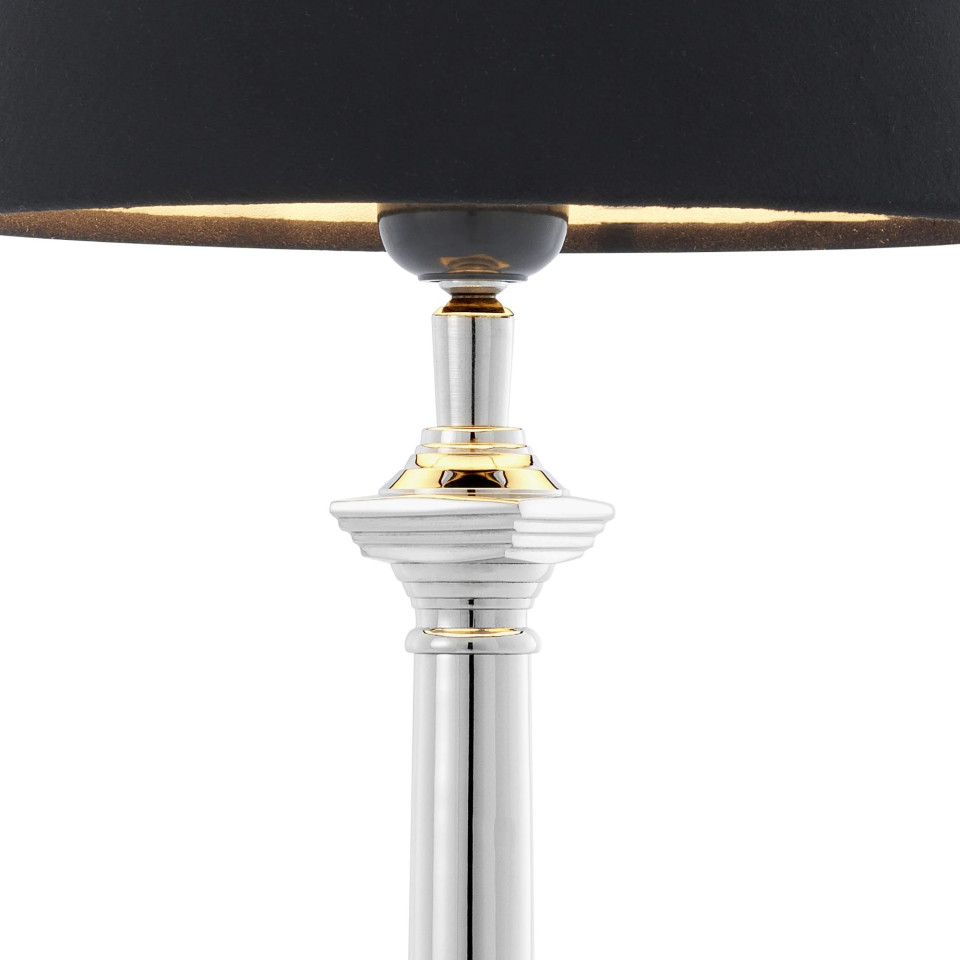 Cologne S bordslampa nickel/svart 53cm