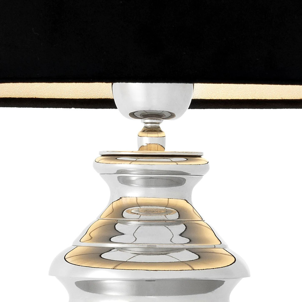 Trophy bordslampa nickel/svart 63,5cm