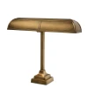 Banker Trust Desk Lamp Antique Brass 52cm