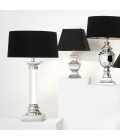Metropolis bordslampa klar/nickel/svart 73cm
