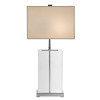 Bridgefield Table Lamp Nickel/Glass/Off-white 51cm Bridgefield Table Lamp Nickel/Glass/Off-white 51cm
