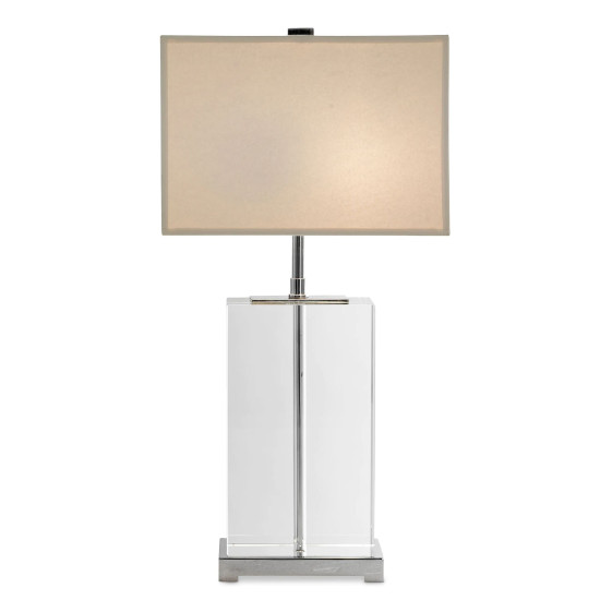 Bridgefield Table Lamp Nickel/Glass/Off-white 51cm