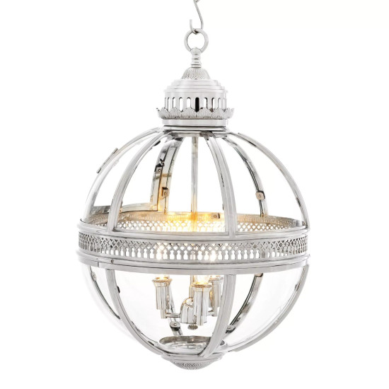 Residential M Chandelier Nickel/Glass 43cm Residential M Chandelier Nickel/Glass 43cm