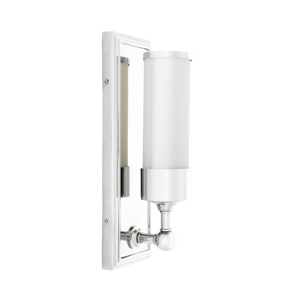 Valentine Wall Lamp Nickel/Glass 38cm Eichholtz Valentine Wall Lamp Nickel/Glass 38cm