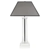 Kensington bordslampa glas/nickel/grå 85 cm