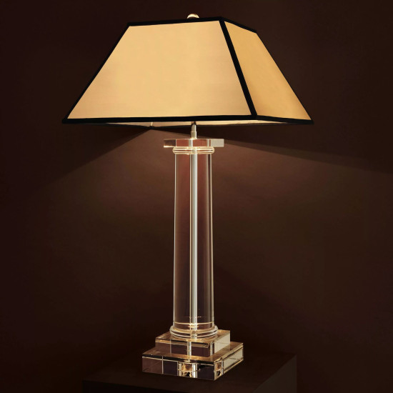 Kensington table lamp glass/nickel/grey 85cm Kensington table lamp glass/nickel/grey 85cm