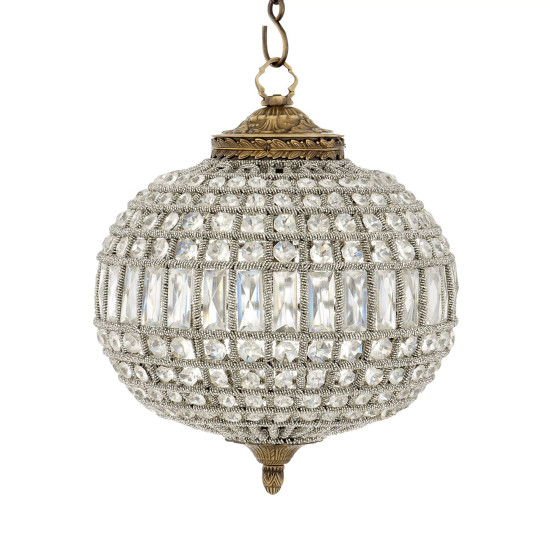 Kasbah Oval S Chandelier Crystal/Brass 38cm Kasbah Oval S Chandelier Crystal/Brass 38cm