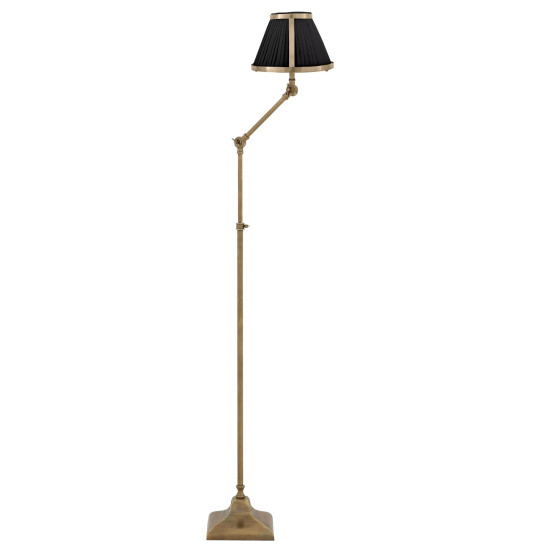 Brunswick golvlampa mässing/svart/kräm 105-135 cm Brunswick golvlampa mässing/svart/kräm 105-135 cm