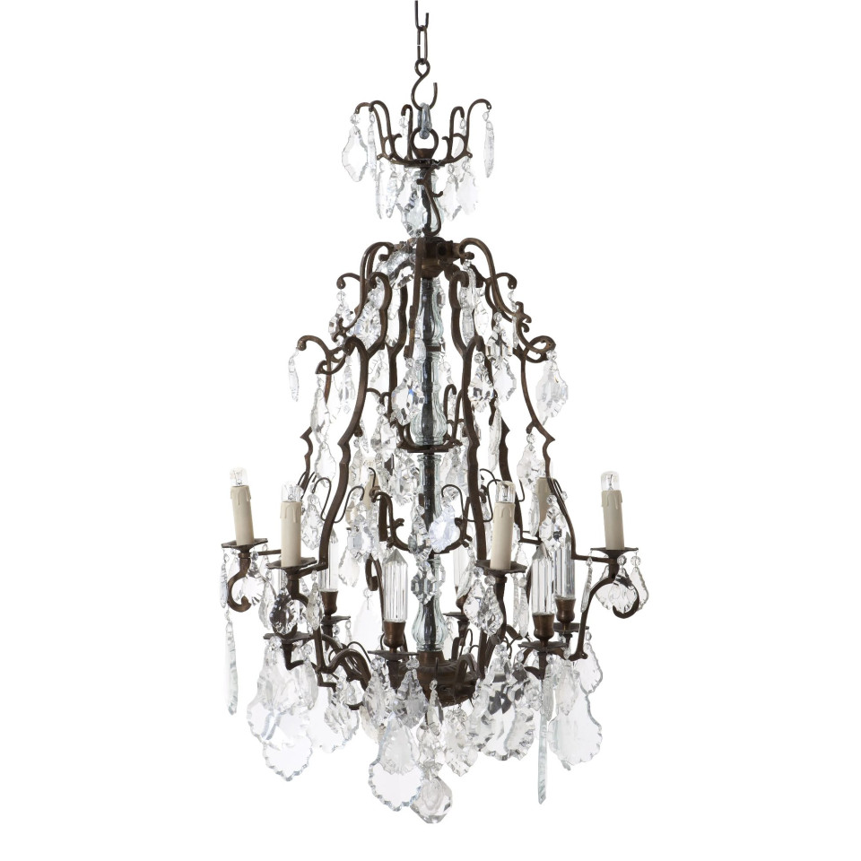 Château De Wideville  antik mässing/glas 60 cm