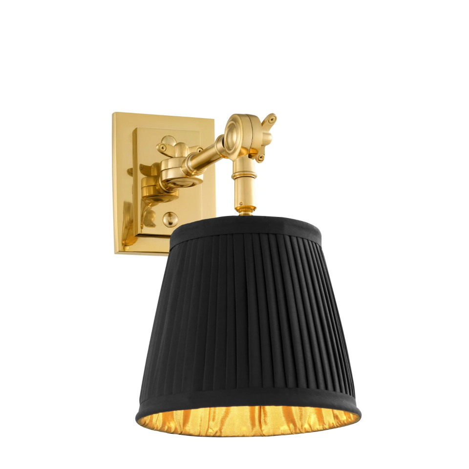 Wentworth Single Wall Lamp Gold/Black 26cm Eichholtz Wentworth Single Wall Lamp Gold/Black 26cm