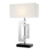Leroux bordslampa silver/svart/vit 64 cm