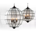 Luna S ljuskrona brons/glas 45cm