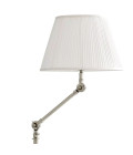 Medea golvlampa nickel/vit 115-143cm
