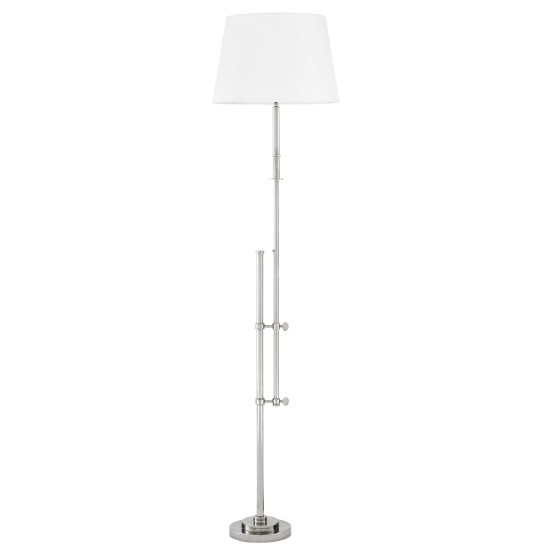 Gordini Floor Lamp Nickel/Off-white 161-187cm