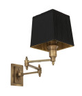 Lexington Swing Wall Lamp Brass/Black 27cm