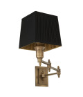 Lexington Swing Wall Lamp Brass/Black 27cm