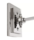 Lexington Double vägglampa nickel/vit 27cm Lexington Double vägglampa nickel/vit 27cm
