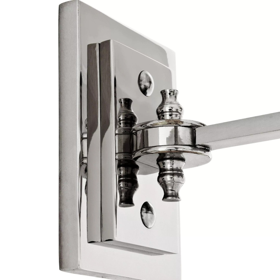 Lexington Double vägglampa nickel/vit 27cm Lexington Double vägglampa nickel/vit 27cm
