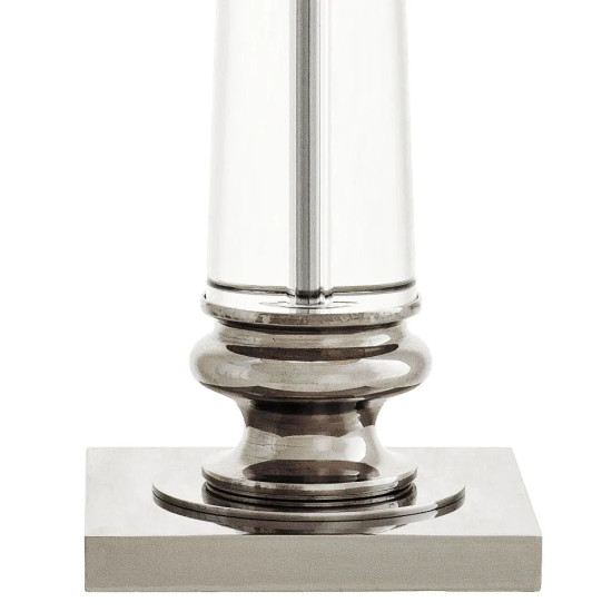 Dylan bordslampa glas/nickel/kärm 74 cm