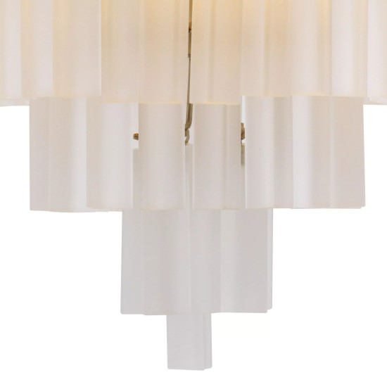 Nova Chandelier Nickel/Frosted Glass 60cm Nova Chandelier Nickel/Frosted Glass 60cm