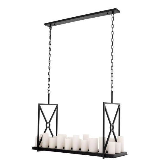 Commodore Chandelier Black/White 120cm