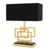 Windolf Table Lamp Polished Brass/Black 48cm Windolf Table Lamp Polished Brass/Black 48cm