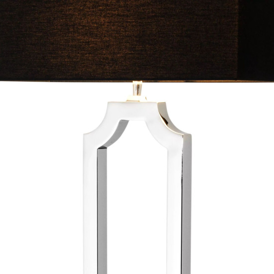 Sterlington golvlampa nickel/svart 169 cm