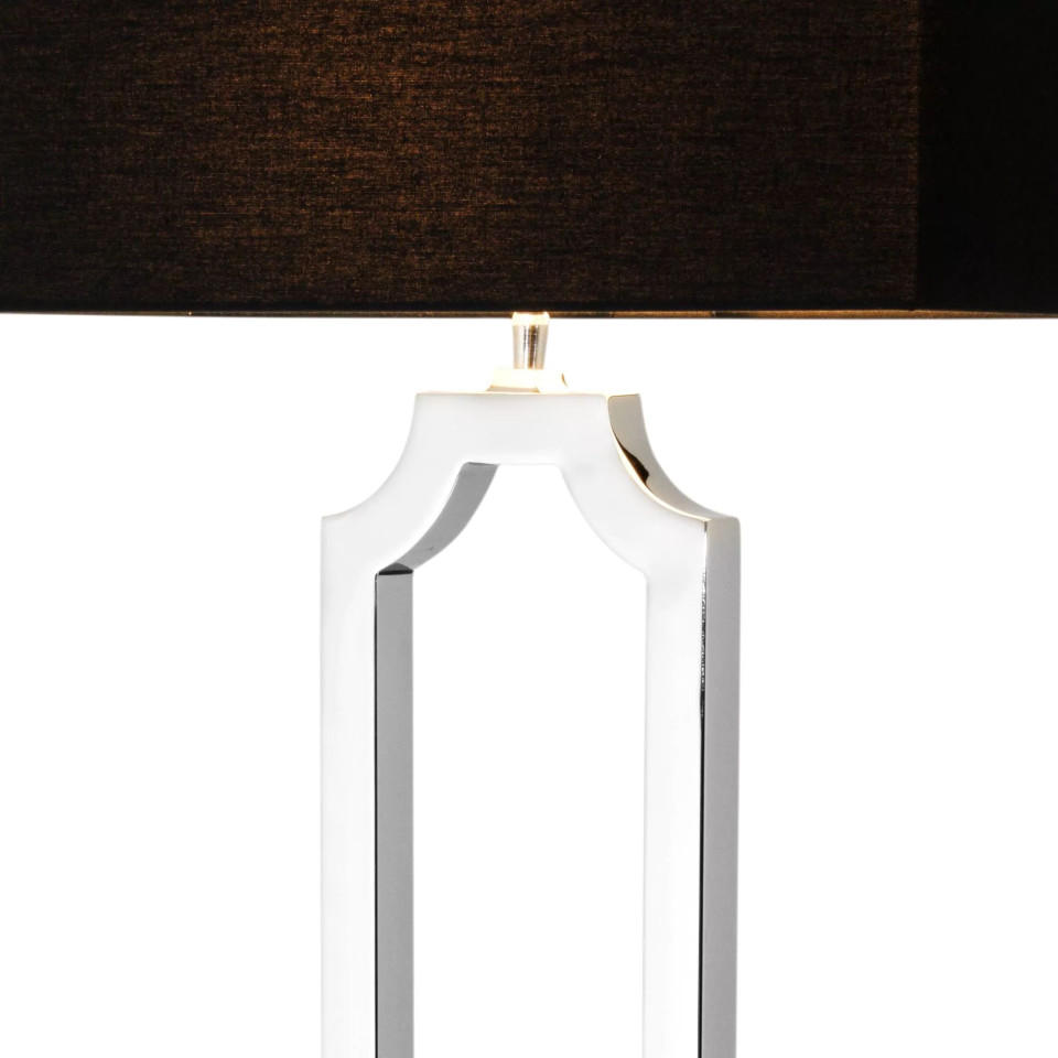 Sterlington golvlampa nickel/svart 169cm Eichholtz Sterlington golvlampa nickel/svart 169cm