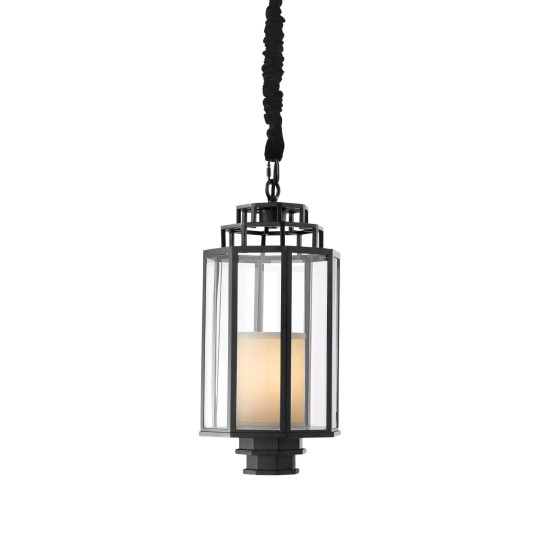 Monticello S lykta svart/klar/kräm 24 cm Monticello S lykta svart/klar/kräm 24 cm