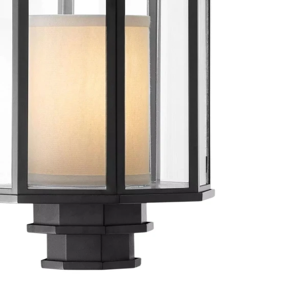 Monticello S Lantern Black/Clear/Cream 24cm Monticello S Lantern Black/Clear/Cream 24cm