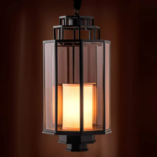 Monticello M Lantern Black/Clear/Cream 32.5cm Monticello M Lantern Black/Clear/Cream 32.5cm