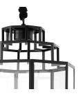 Monticello L Lantern Black/Clear/Cream 40cm Monticello L Lantern Black/Clear/Cream 40cm