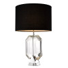 Emerald Table Lamp Nickel/Crystal Glass/black 67cm Emerald Table Lamp Nickel/Crystal Glass/black 67cm