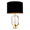Emerald Table Lamp Gold/Crystal Glass/Black 67cm Emerald Table Lamp Gold/Crystal Glass/Black 67cm