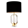 Emerald bordslampa guld/kristallglas/svart 67 cm
