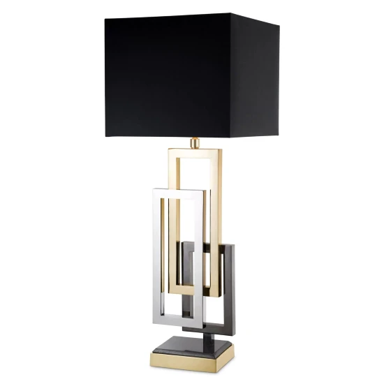 Regine Table Lamp Gold/Nickel/Black 91.5cm