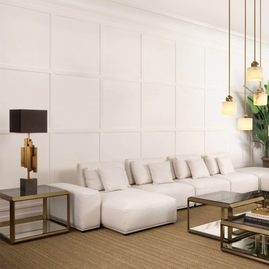 Beau Rivage Table Lamp Brass/Black 105.5cm
