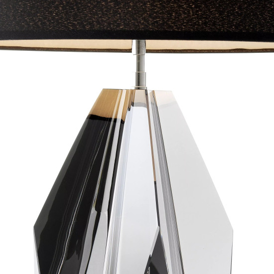 Setai bordslampa svart/rökkristall 71,5 cm Setai bordslampa svart/rökkristall 71,5 cm