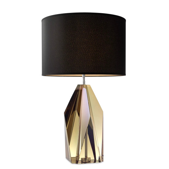 Setai Table Lamp Black/Amber Crystal 71.5cm Setai Table Lamp Black/Amber Crystal 71.5cm