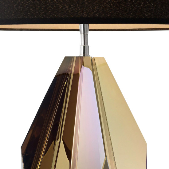 Setai Table Lamp Black/Amber Crystal 71.5cm Setai Table Lamp Black/Amber Crystal 71.5cm