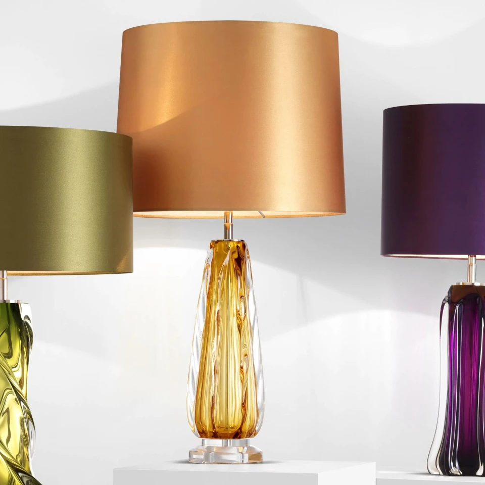 Flato bordslampa gul/guld 75,5cm
