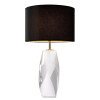 Titan Table Lamp Crystal Glass/Black 75cm Titan Table Lamp Crystal Glass/Black 75cm
