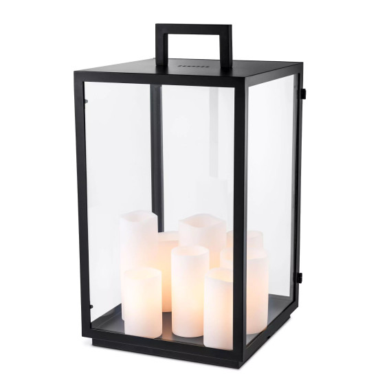 Debonair bordslampa svart/klar/vit 65 cm