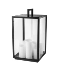 Debonair bordslampa svart/klar/vit 65cm