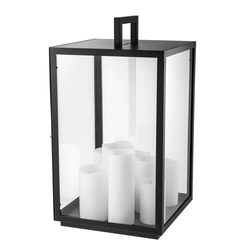 Debonair bordslampa svart/klar/vit 65cm